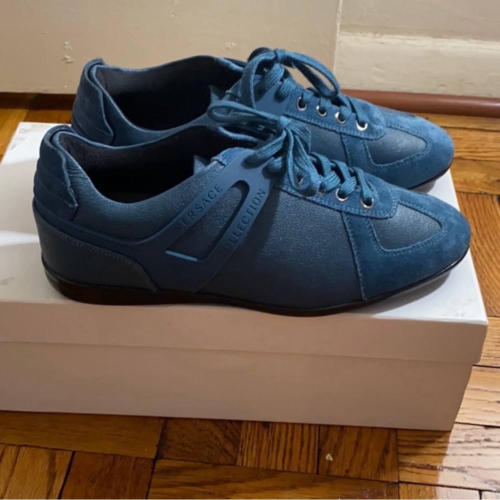 Blue Versace Collection Shoes - Picture 2 of 7